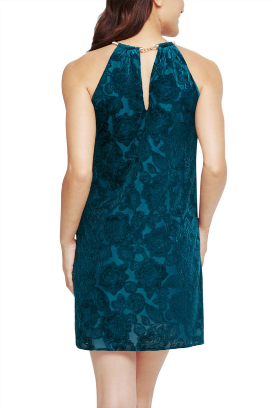 Kensie - Burnout Velvet Sleeveless Shift Dress