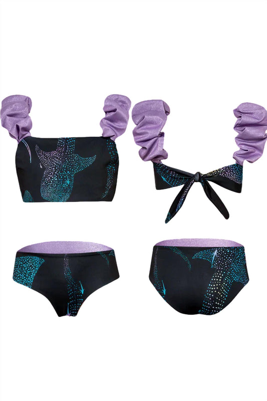 Pepita & Me - Girls Puffy Sleeve Reversable Bikini