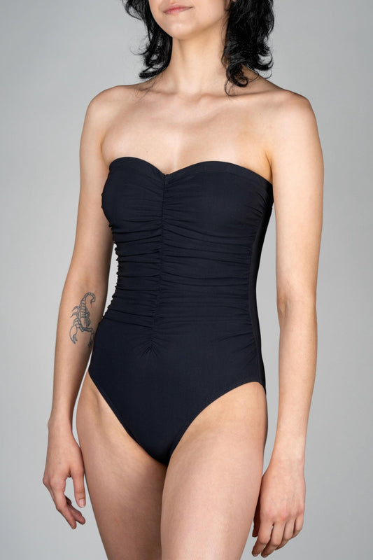 Karla Colletto - Basics Ruched Bandeau One Piece