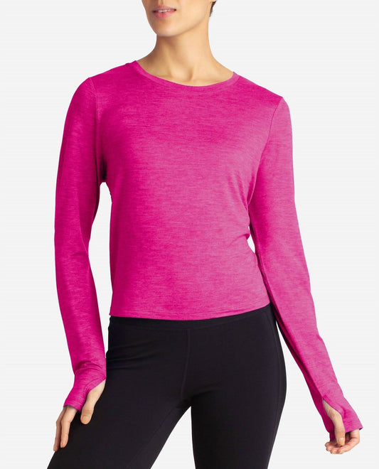 Danskin - Cutout Cropped Long Sleeve Tee