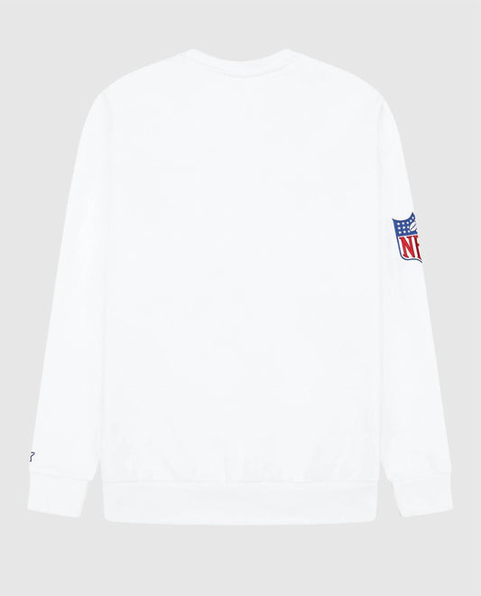 Starter - Men's Buffalo Bills Crew Neck Sweatshirt With Zip Pockets