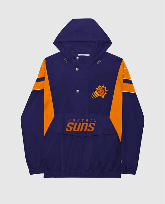 Starter - Men's Phoenix Suns Home Team Half-zip Jacket