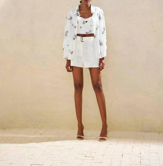 Skunk - Stitched Shorts And Belt