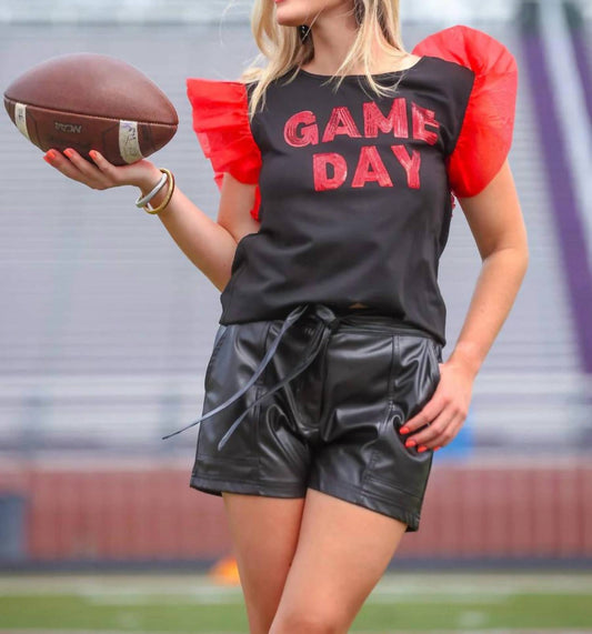 Jess Lea - It's Game Day Sequin Patch Top