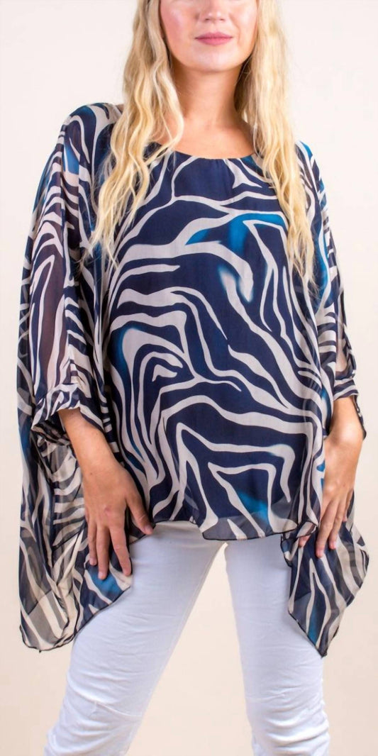 Gigi Moda - Seta Zebra Print Kaftan Top