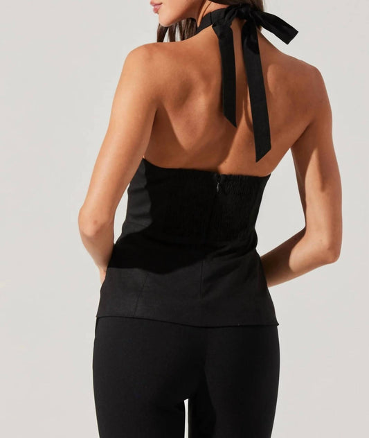 Astr - Yaritza Crossover Linen Blend Vest