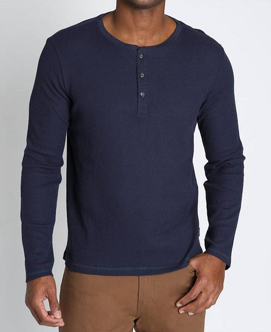 Jachs New York - Classic Waffle Henley Shirt