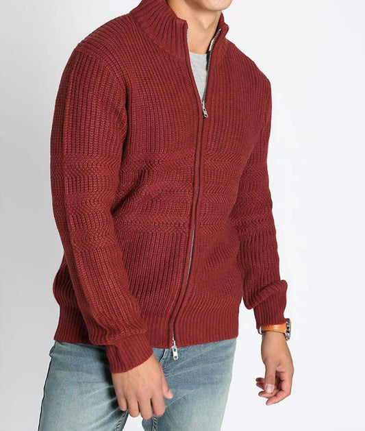 Jachs New York - Full Zip Mockneck Sweater