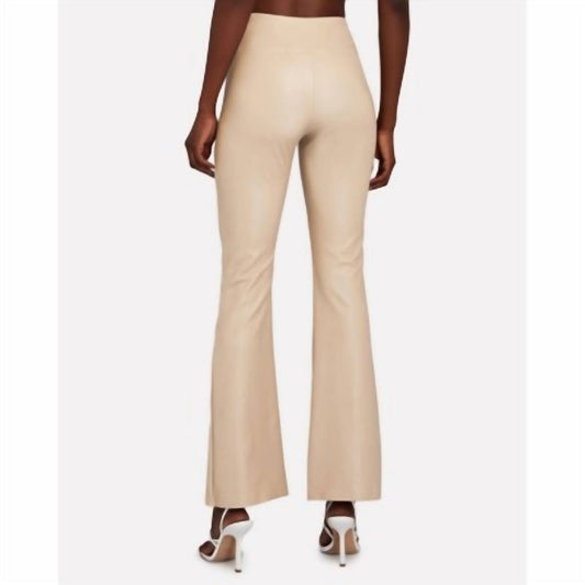 Enza Costa - Women's Matte Leather Bootcut Leggings