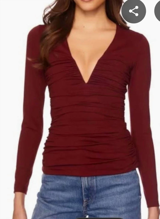 Susana Monaco - V Wire Rouched Top