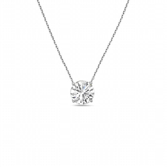 Diana M Jewels - 1.05 Cts Lab Grown Round Diamond Solitaire Pendant