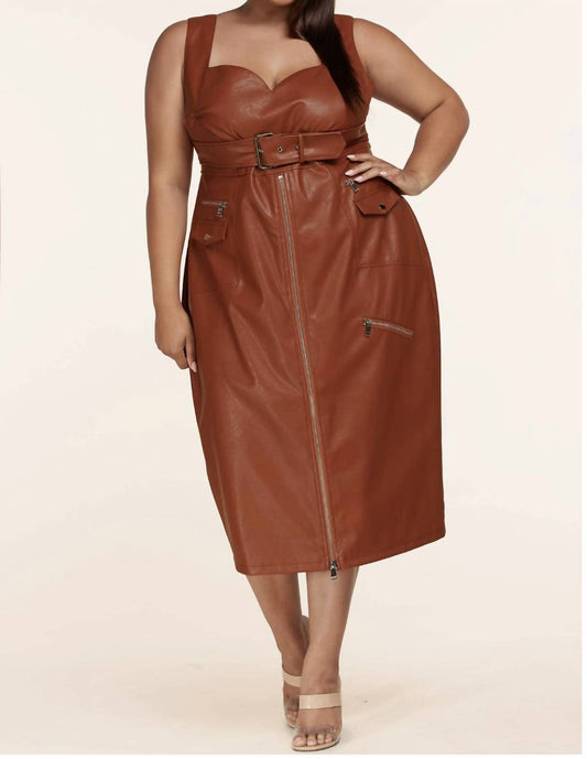 L'Atiste - Zip Up Midi Dress