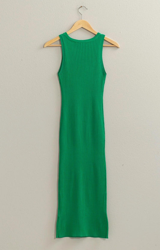 Hyfve - Women's Ribbed Sleeveless Midi Dress