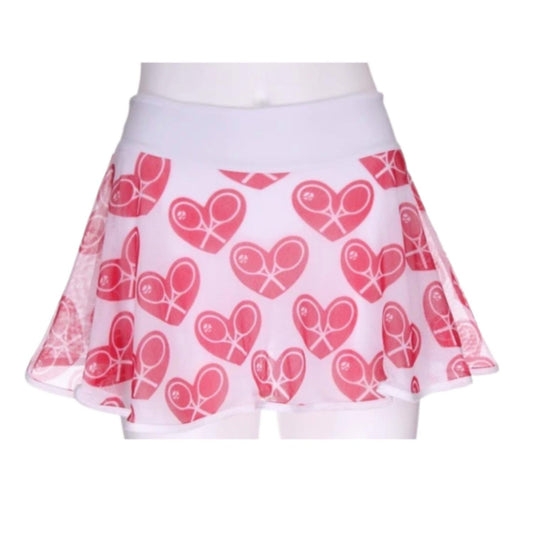 Love Love Tennis - Women's Limited Mid Hearts Love Skirt