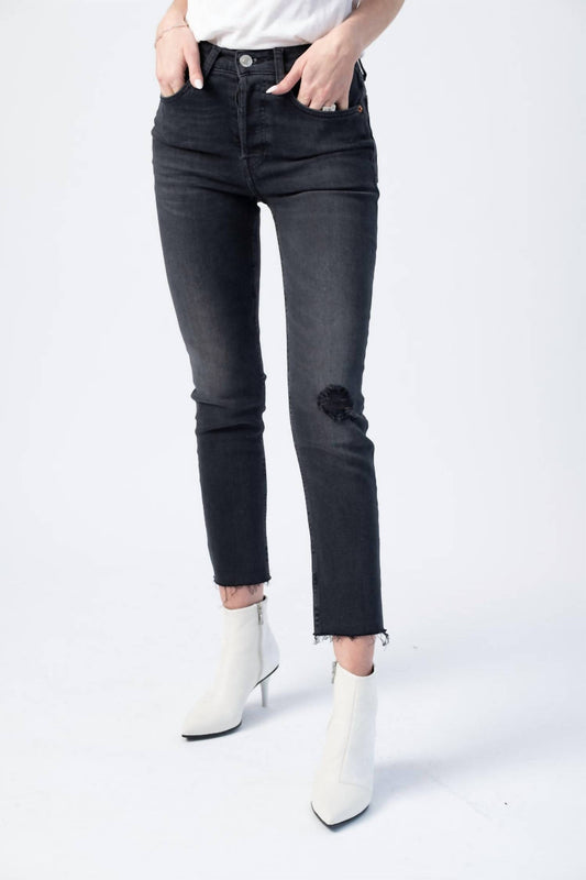 Re/Done - Power Stretch High Rise Ankle Crop Jeans