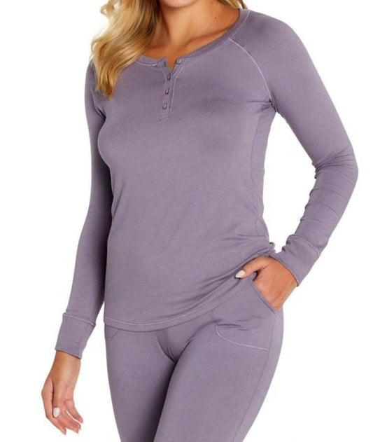 Twelve Eighty Eight - Olivia Long Sleeve Henley Tee