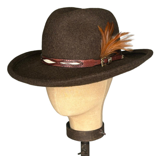 Kathy Jeanne Millinery - Women's Wool Western Ranger Cowboy Hat
