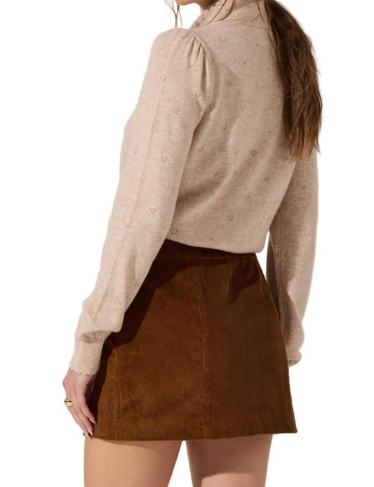 Astr - Ovalia Long Sleeve Sweater