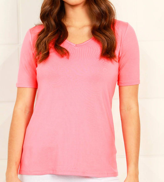 Short Sleeve V-Neck T Shirt
