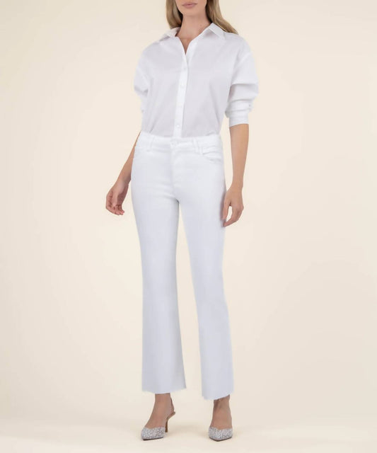 Kut From The Kloth - Kelsey High Rise Ankle Flare With Raw Hem Jeans