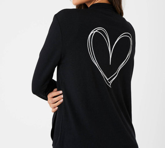 French Kyss - Heart Back Zip Up Jacket