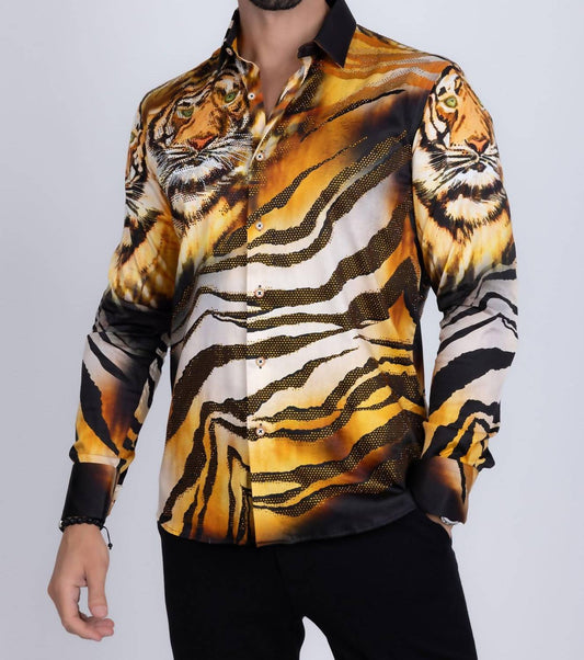 Barabas - Veneto Rhinestone Long Sleeve Shirt