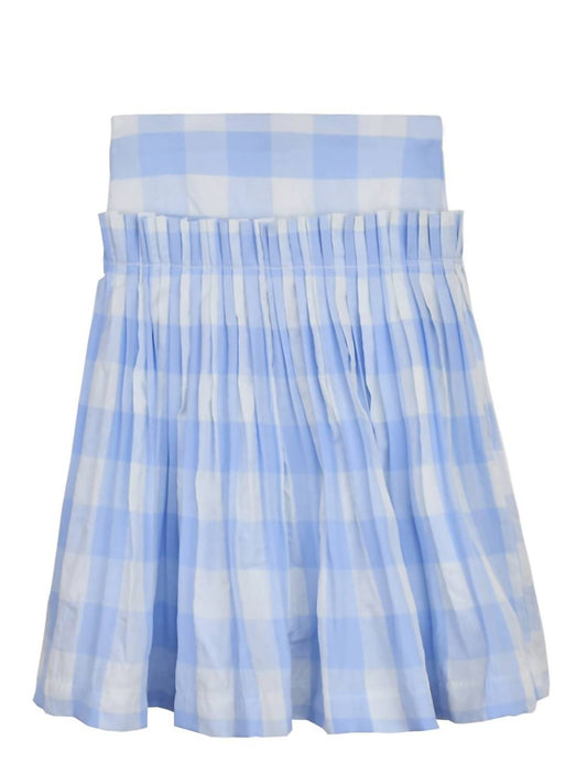 Kids Plaid Pleated Skirt