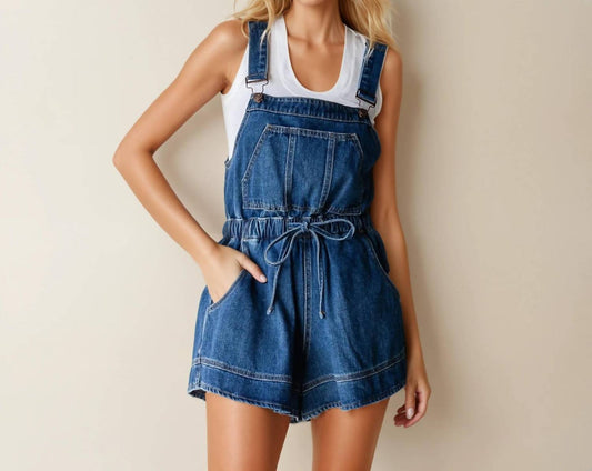 Veveret - Denim Shortall Romper