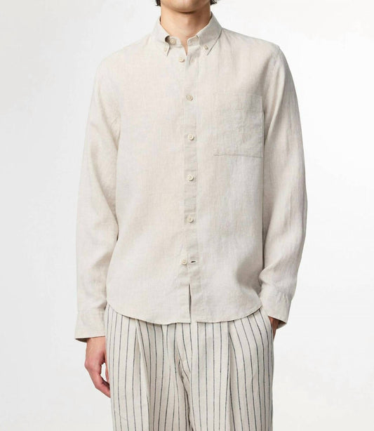 Nn07 - Arne Linen Button Down Shirt