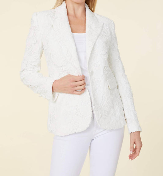 Dolce Cabo - Floral Lace Tailored Blazer