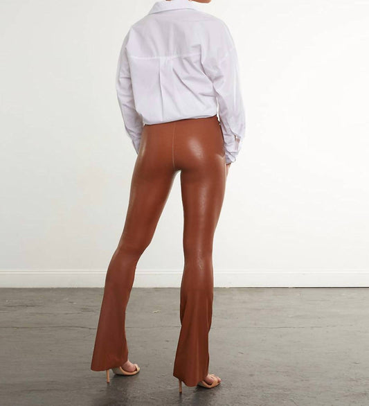 Commando - Faux Leather Flared Legging