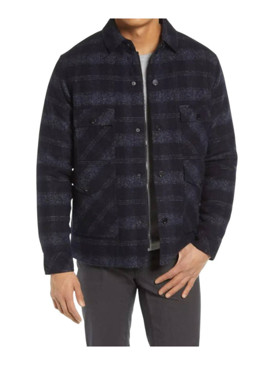 Brax - Tom Plaid Wool Blend Shirt Jacket