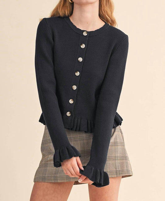 &Merci - Coquette Ribbed Cardigan