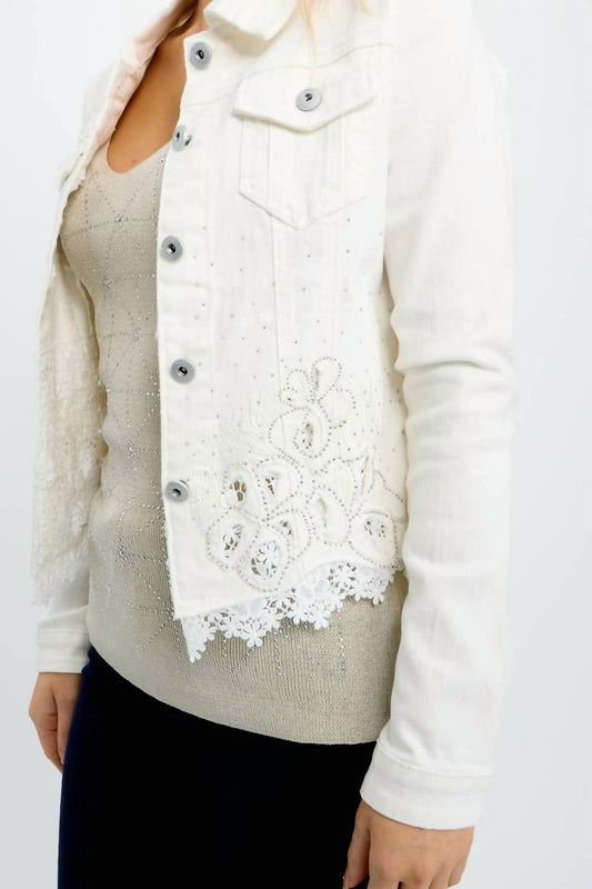 Frank Lyman - Embellished Denim Jacket