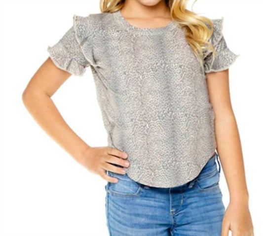 Kids Ruffle S/S Shirttail