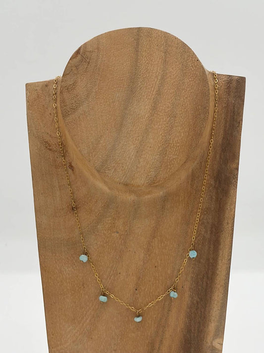 Blue Copper - Women's Larimar Necklace