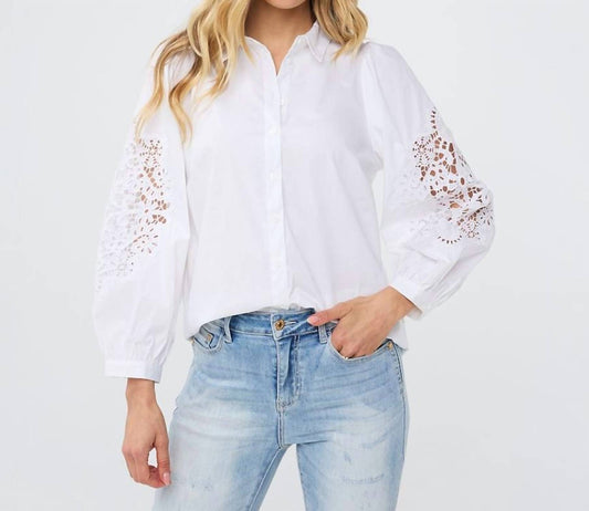 Esqualo - Lace Sleeve Blouse