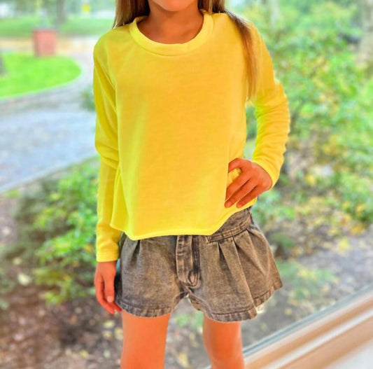Tweenstyle - Girls Boxy Fleece Cropped Sweatshirt