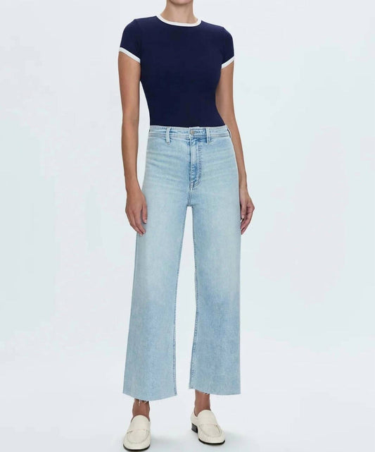 Pistola - Penny Crop High Rise Wide Leg Jean