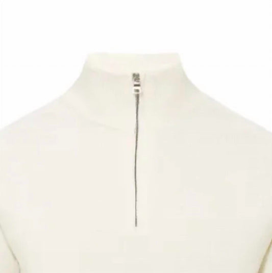 Orlebar Brown - Men's Neilson Ice Wool Half Zip Top