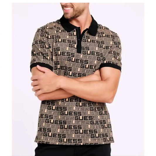 Guess - Tevor Pique Cotton Logo Polo T-shirt