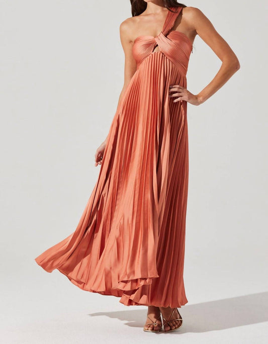 Astr - Rasya Pleated Maxi Dress