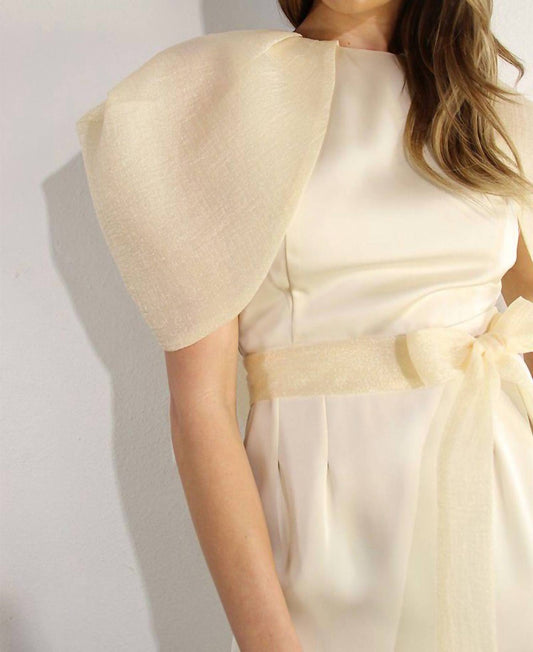 Mulla - Big Sheer Sleeve Midi Dress