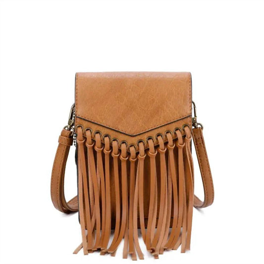 Ampere Creations - Women's Scarlet Fringe Phonecase Crossbody Bag