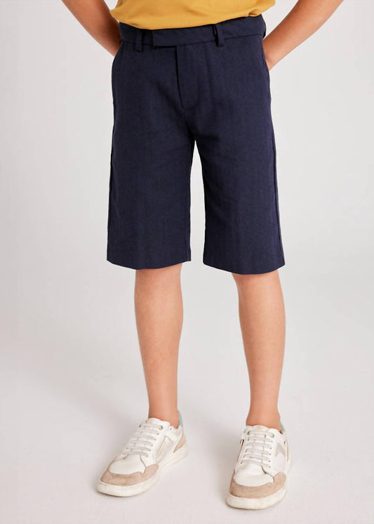 Mayoral - Linen Blend Chino Bermuda Shorts