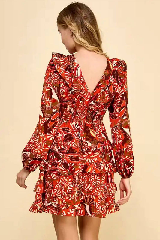 Tcec - Tilly V-neck Mini Dress