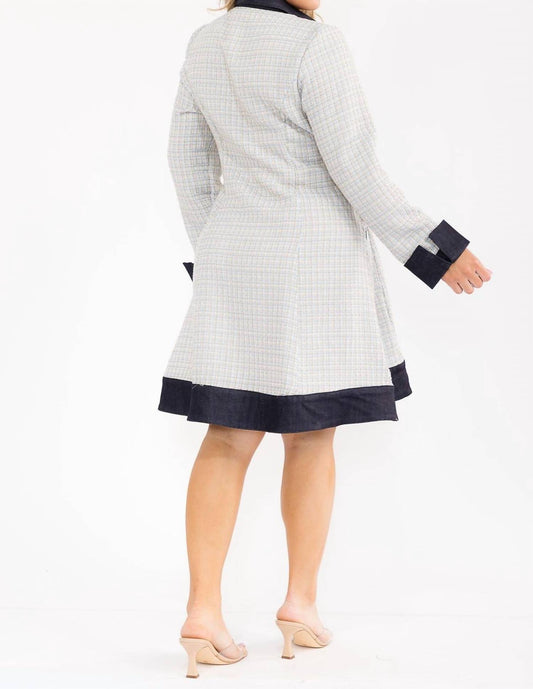 Karen T Design - Plaid Coat Dress