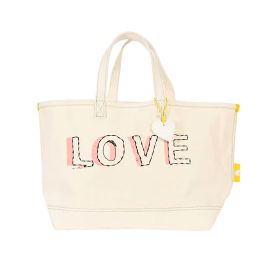Kerri Rosenthal - TOO DA LOO TOTE LOVE ME TWO TIMES CANVAS BAG