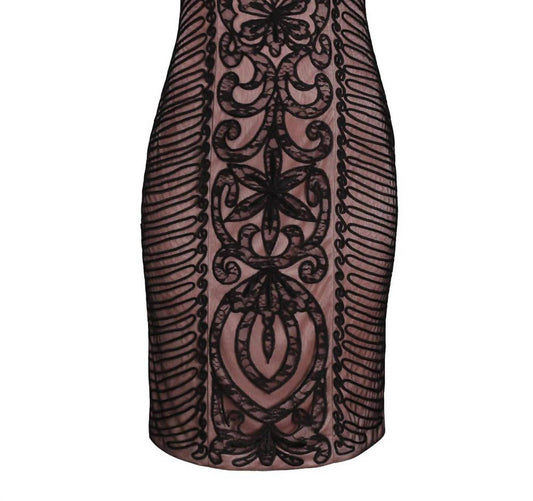 Sue Wong - Embroidered Swirl Party Dress