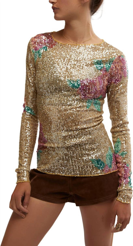 Free People - Printed Gold Rush Long Sleeve